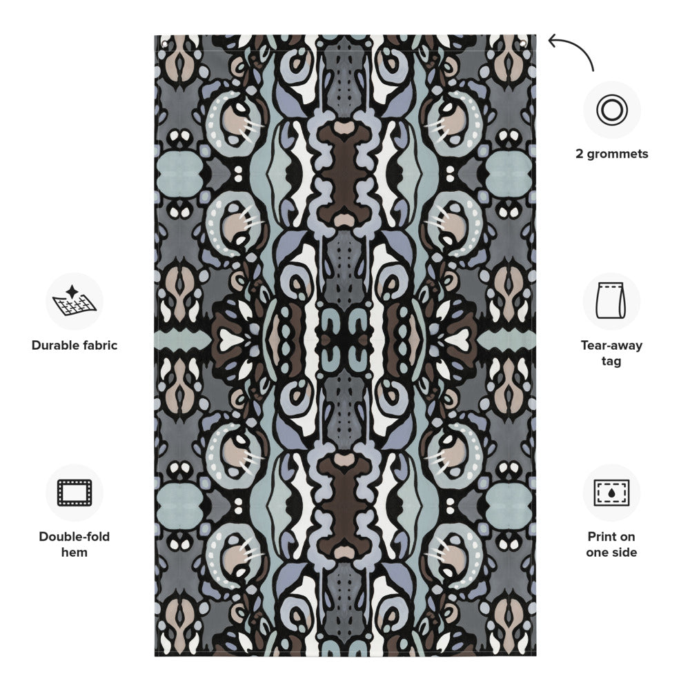 Z-Street, Gray Tapestry Flag