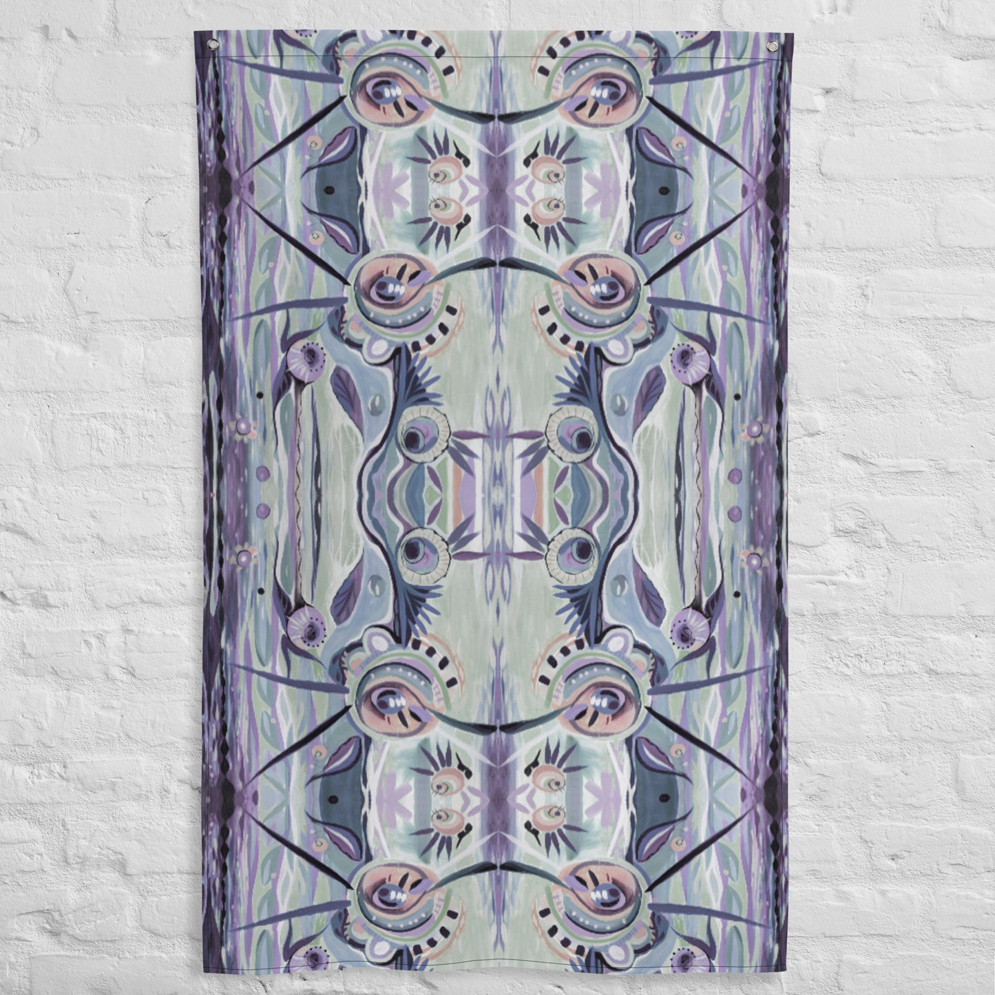 Hip Hop Purple Tapestry Flag