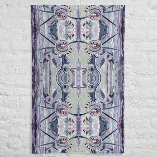 Hip Hop Purple Tapestry Flag