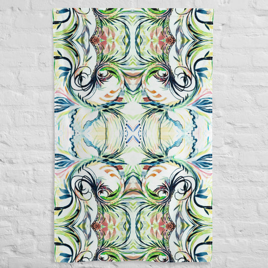 Let's Roll Tapestry Flag