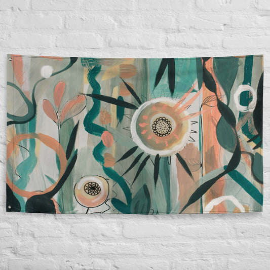 In Lieu of Flowers 1 Tapestry Flag