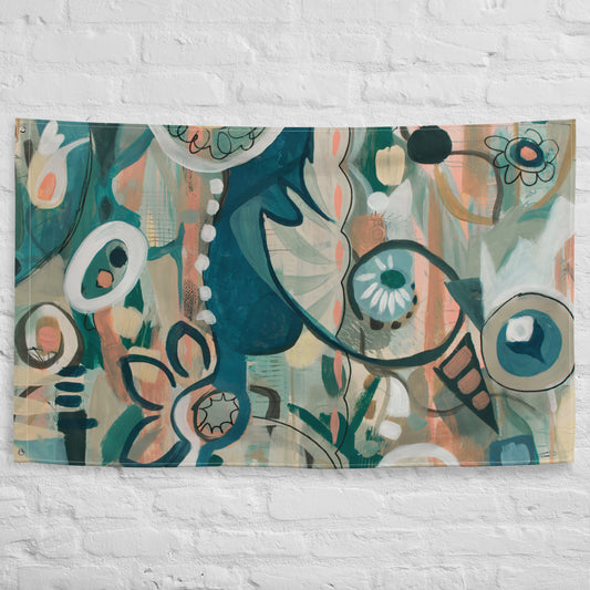 In Lieu of Flowers 2 Tapestry Flag