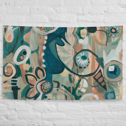 In Lieu of Flowers 2 Tapestry Flag