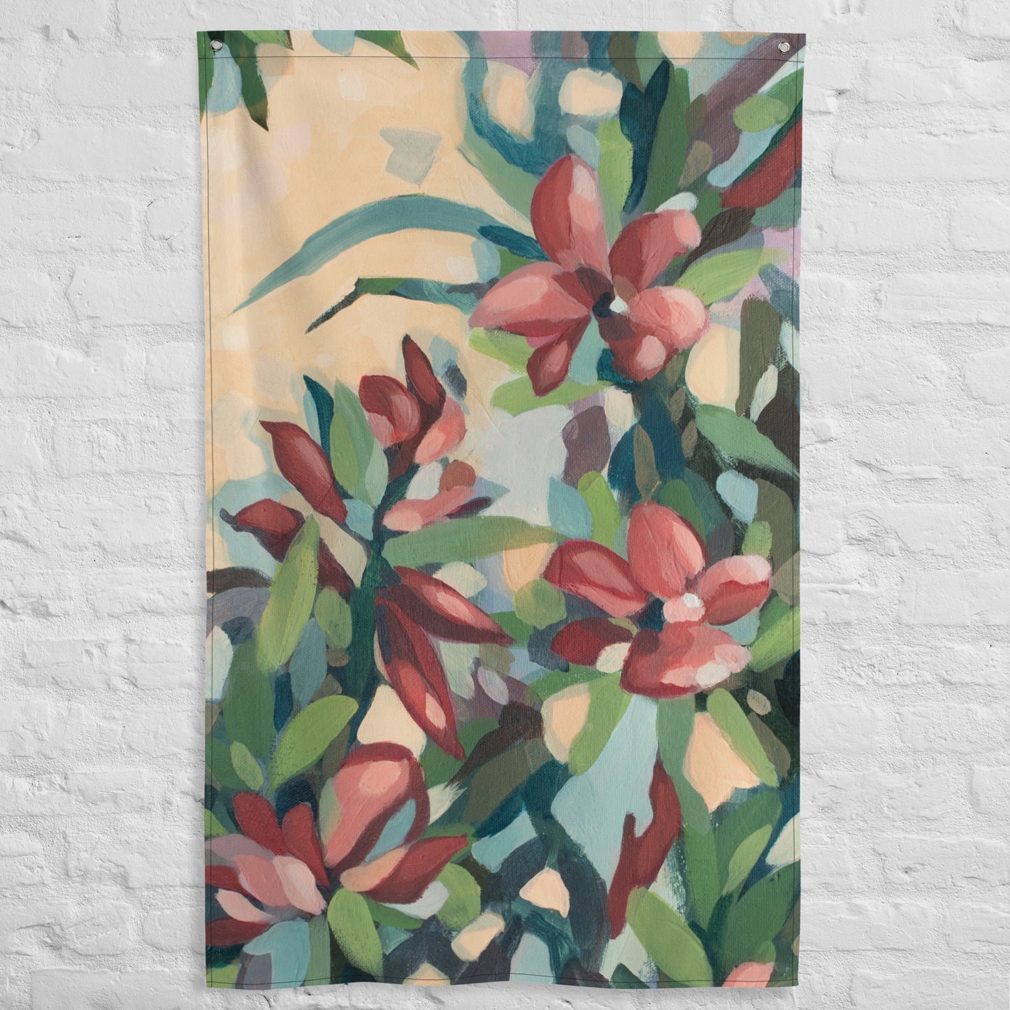 Lovers Touch Tapestry Flag