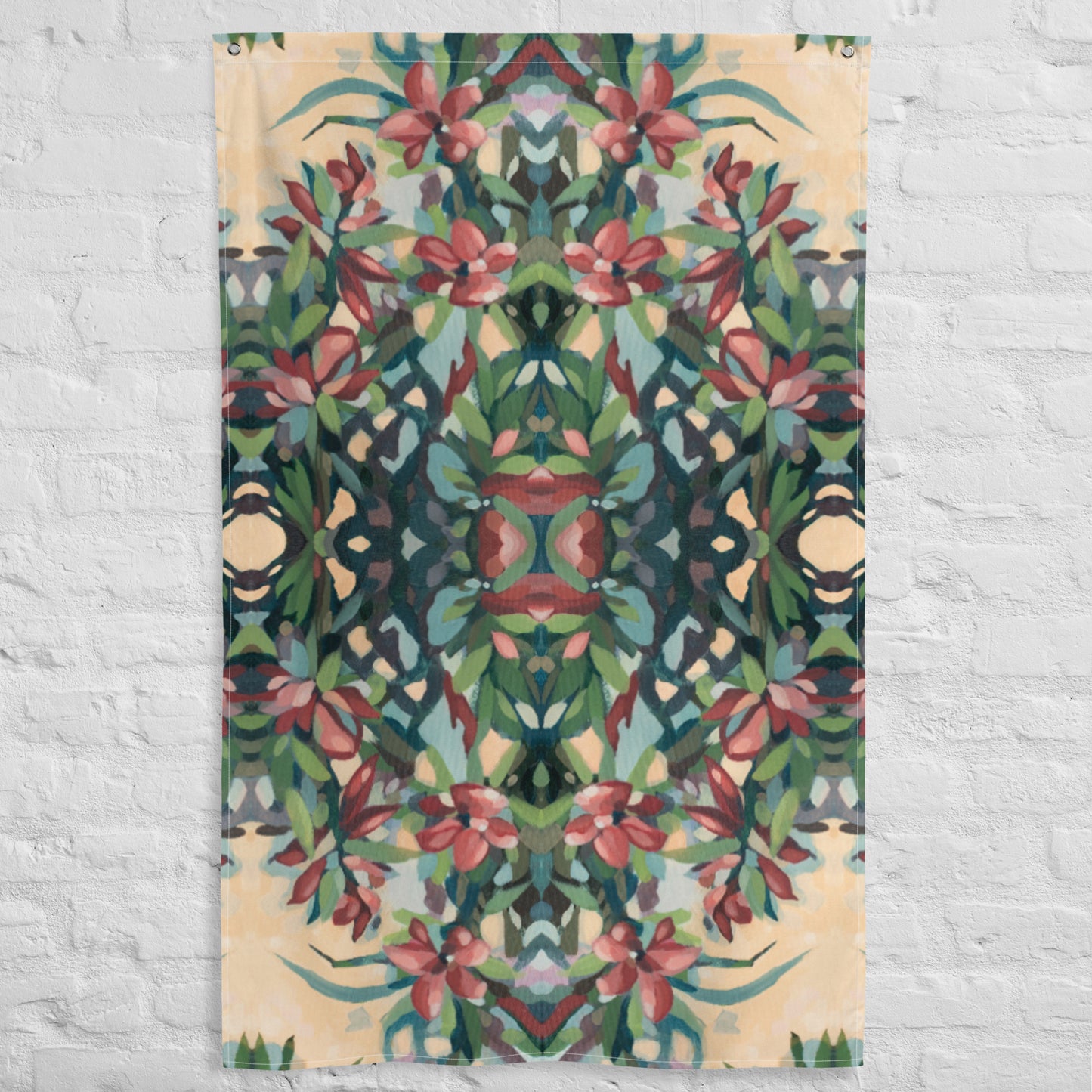 Lovers Touch Tapestry Flag