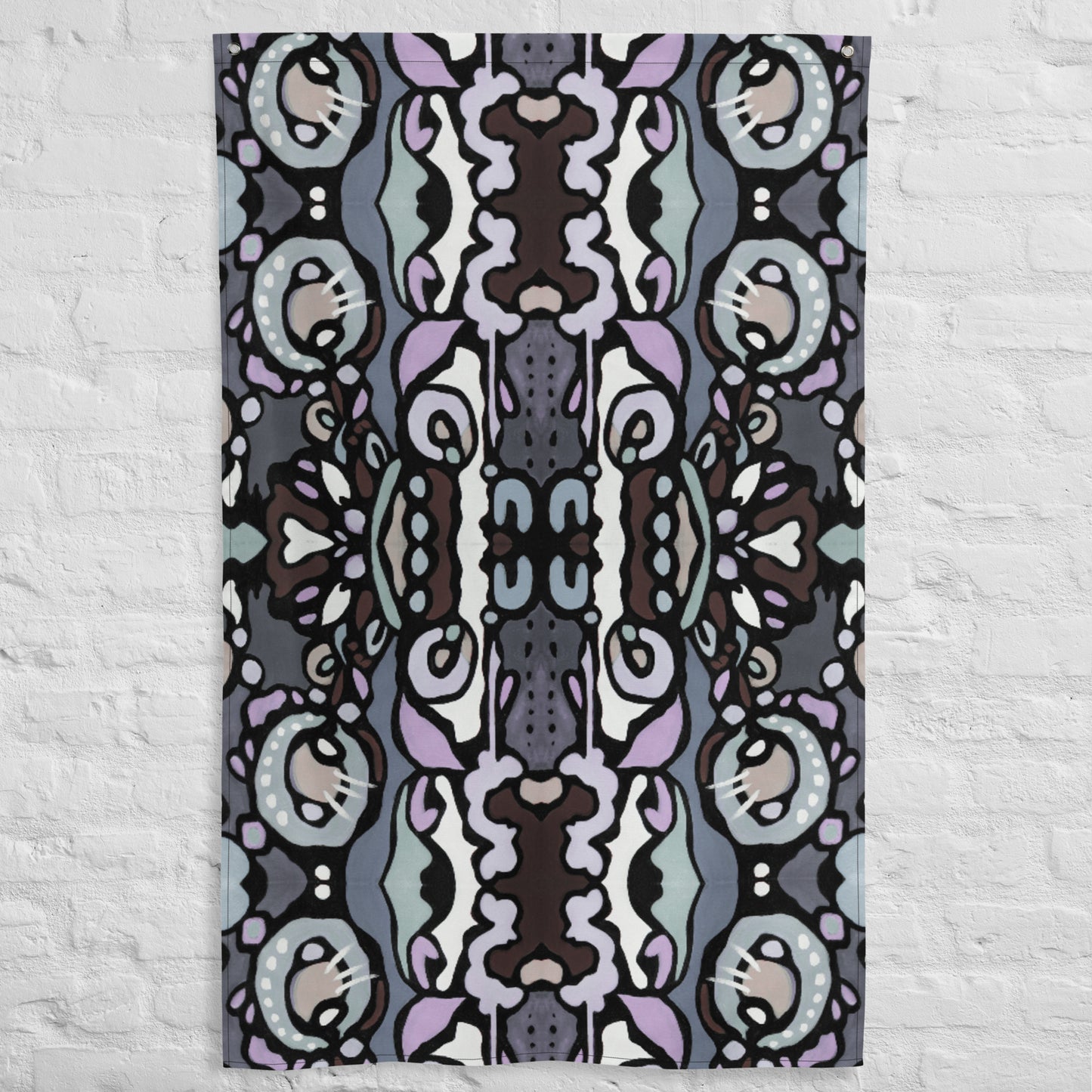 Z-Street, Purple Tapestry Flag