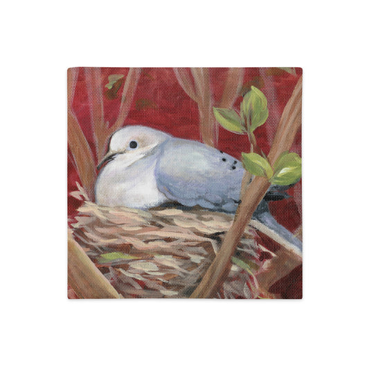 Morning Dove, Premium Pillow Case