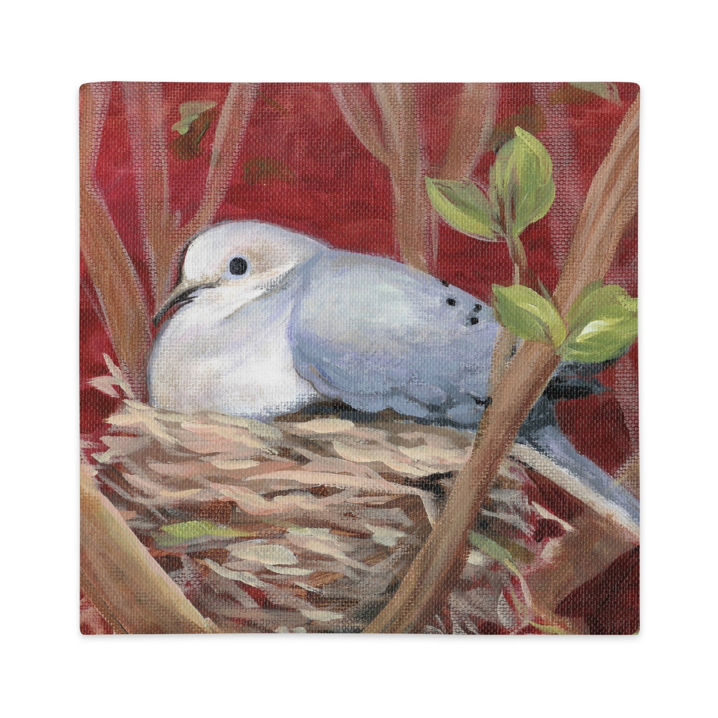 Morning Dove, Premium Pillow Case