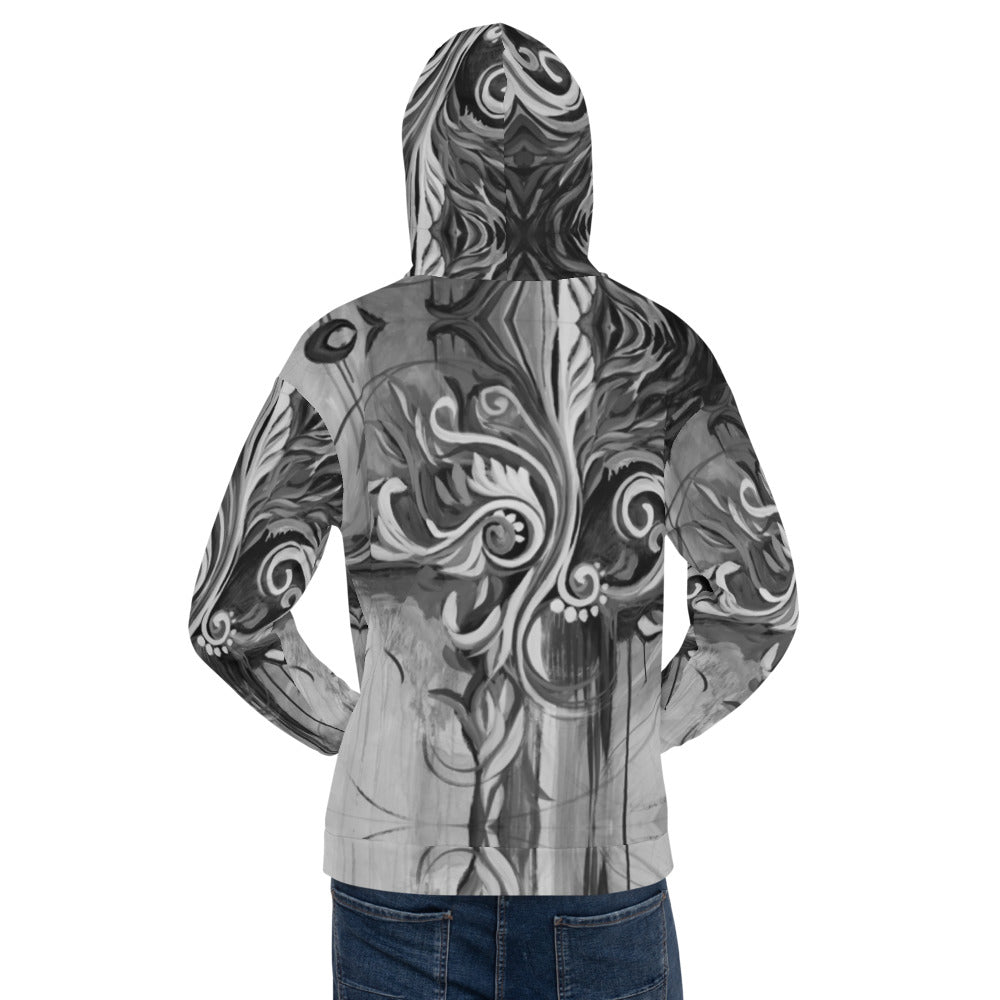 Flourish with Freedom, Black Epic Unisex Hoodie