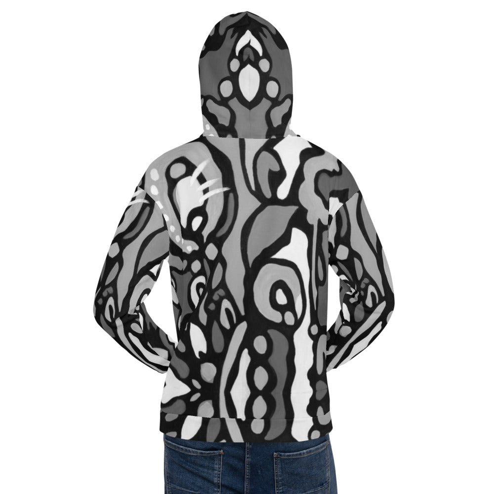 Z-Street, B/W Epic Unisex Hoodie