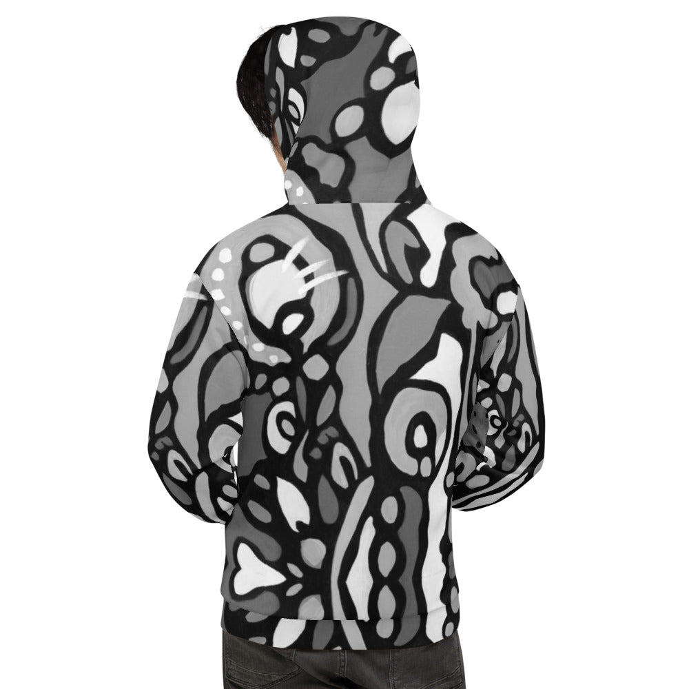 Z-Street, B/W Epic Unisex Hoodie