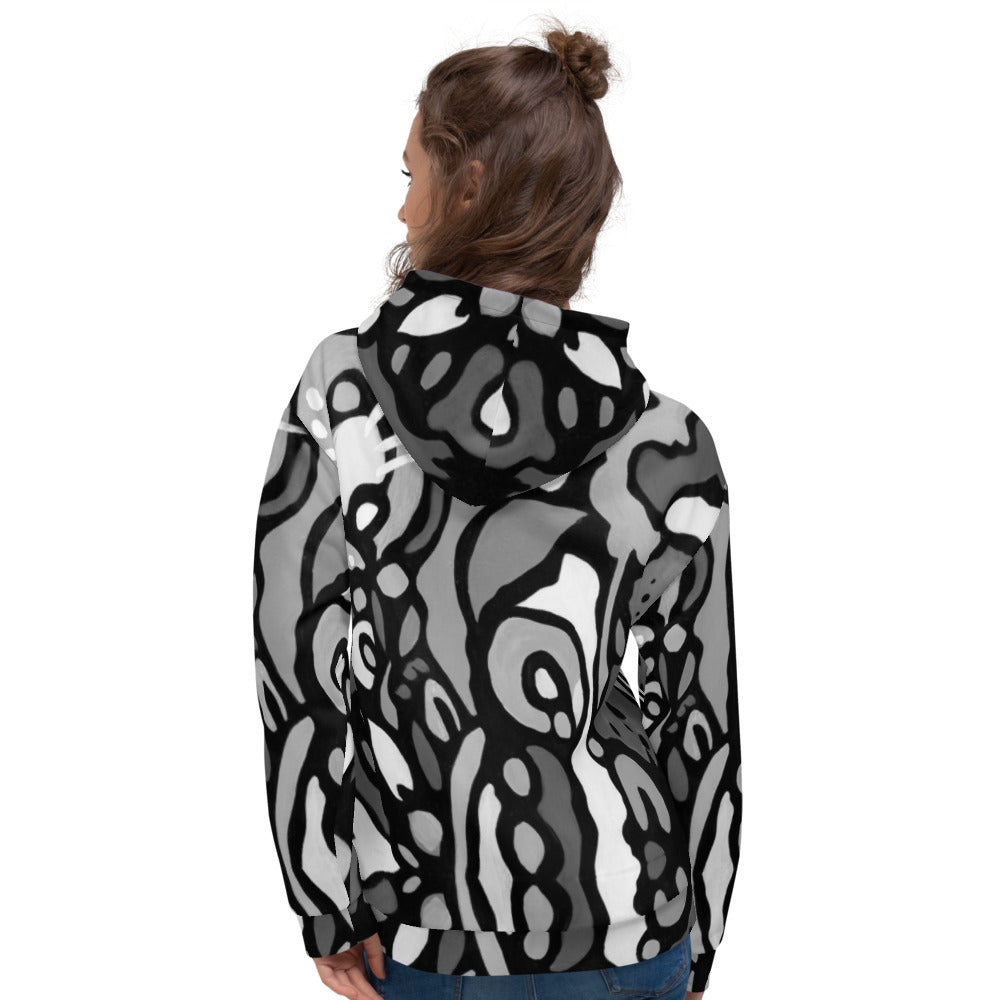Z-Street, B/W Epic Unisex Hoodie