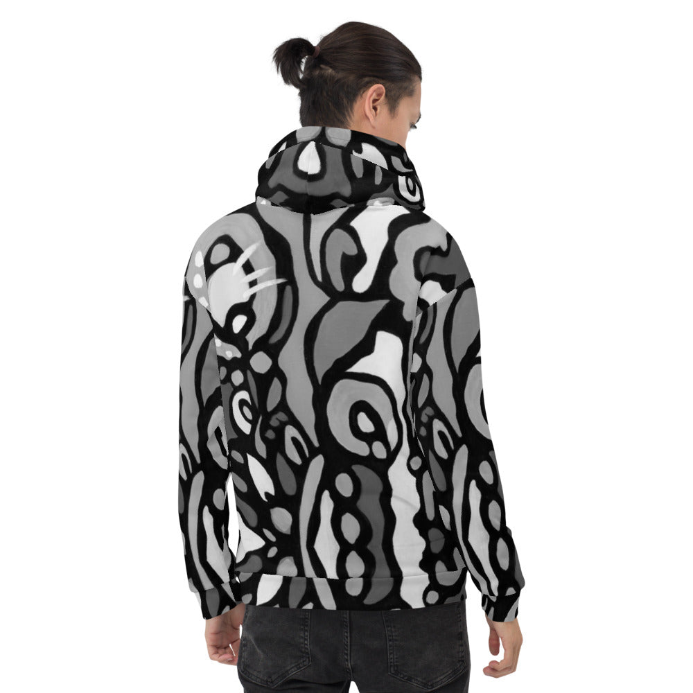 Z-Street, B/W Epic Unisex Hoodie