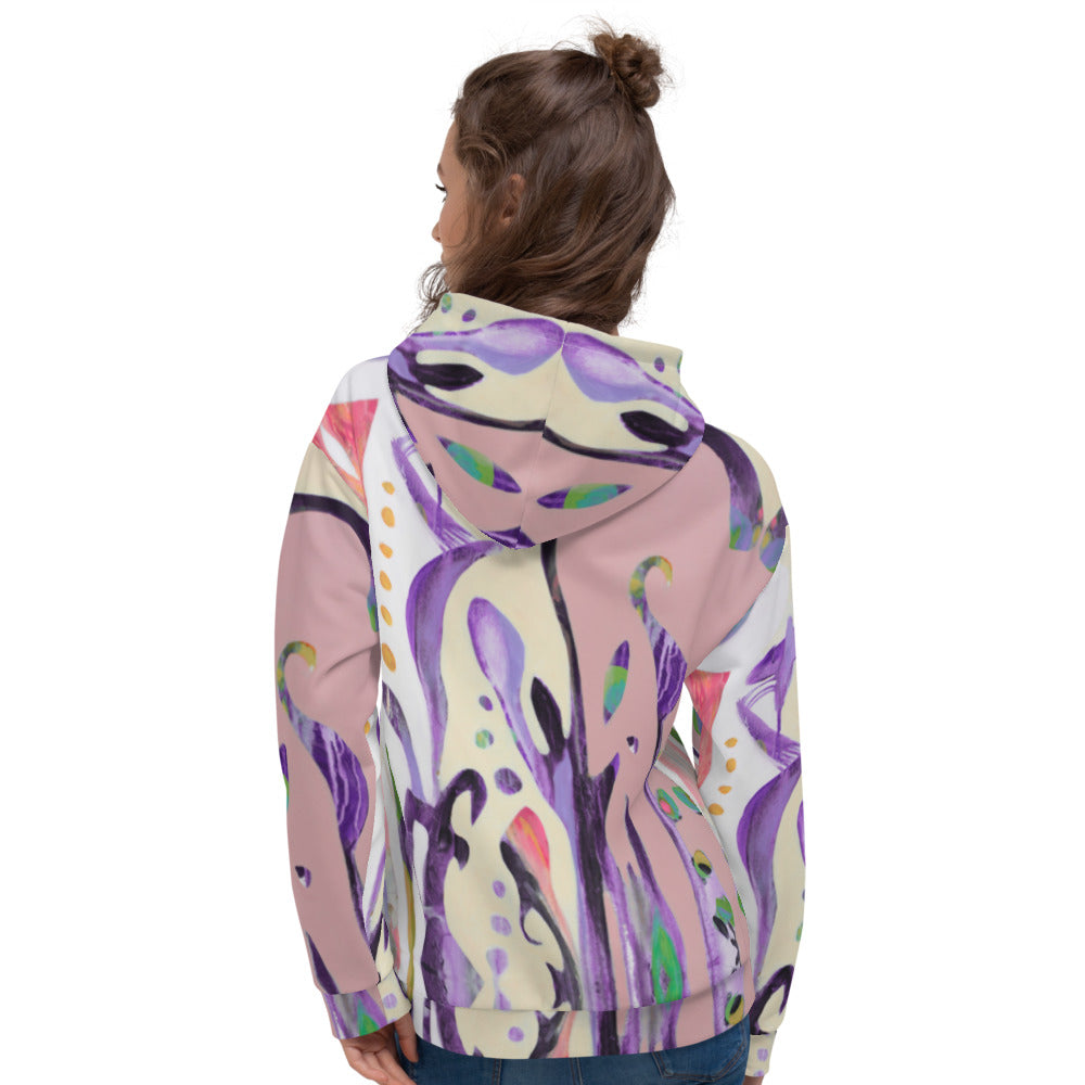 Dove, Blue Epic Purple Unisex Hoodie