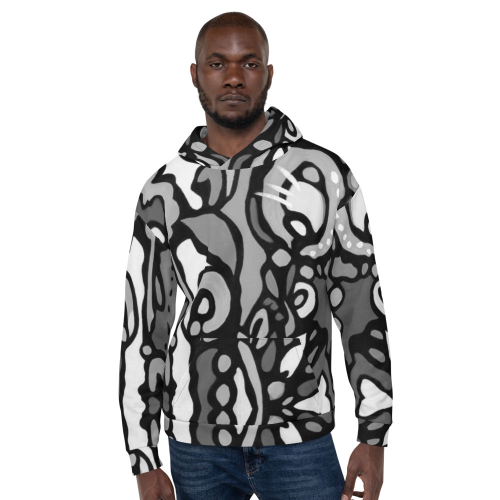 Z-Street, B/W Epic Unisex Hoodie
