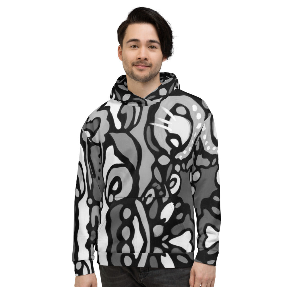 Z-Street, B/W Epic Unisex Hoodie