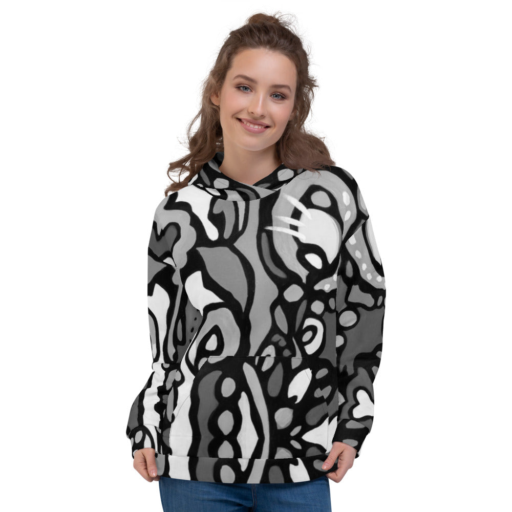 Z-Street, B/W Epic Unisex Hoodie