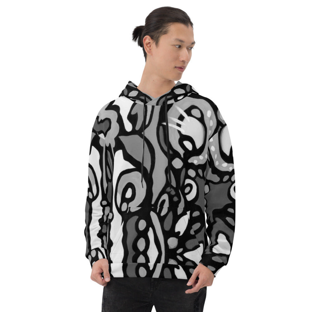 Z-Street, B/W Epic Unisex Hoodie
