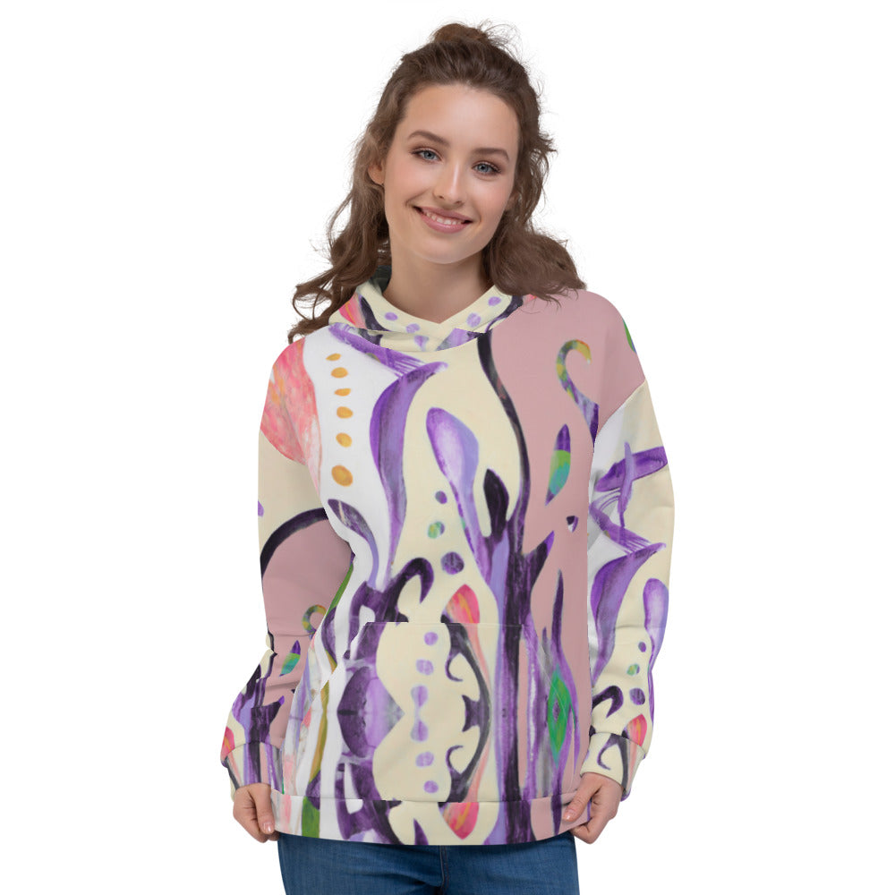Dove, Blue Epic Purple Unisex Hoodie