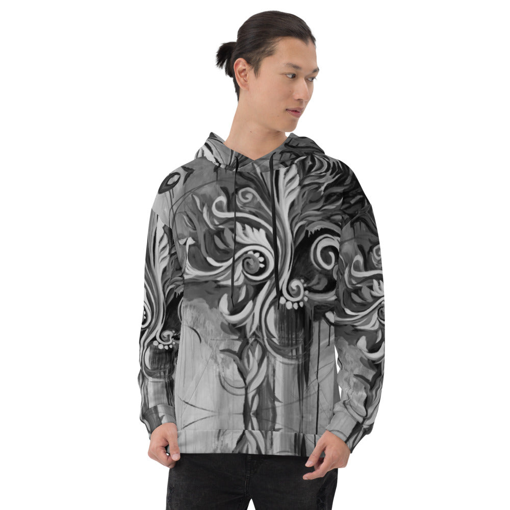 Flourish with Freedom, Black Epic Unisex Hoodie