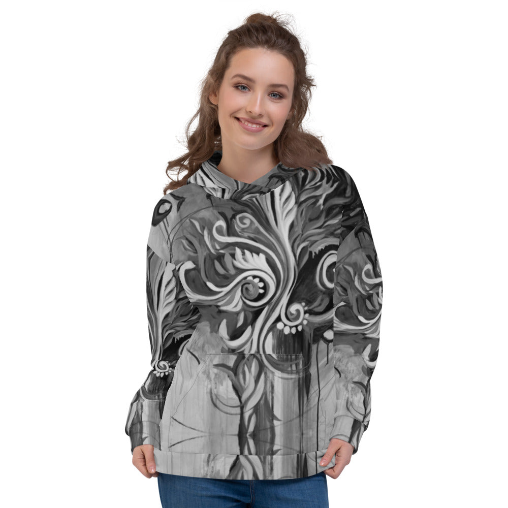 Flourish with Freedom, Black Epic Unisex Hoodie