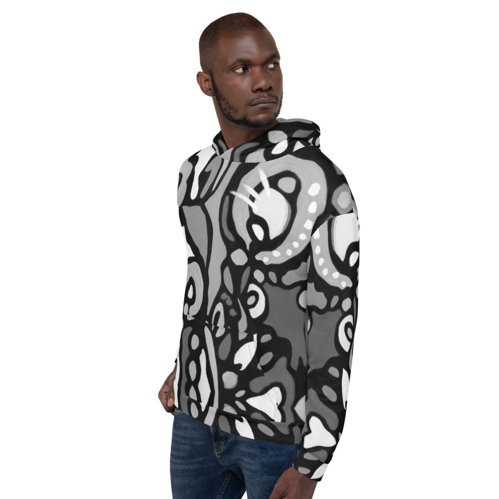 Z-Street, B/W Epic Unisex Hoodie