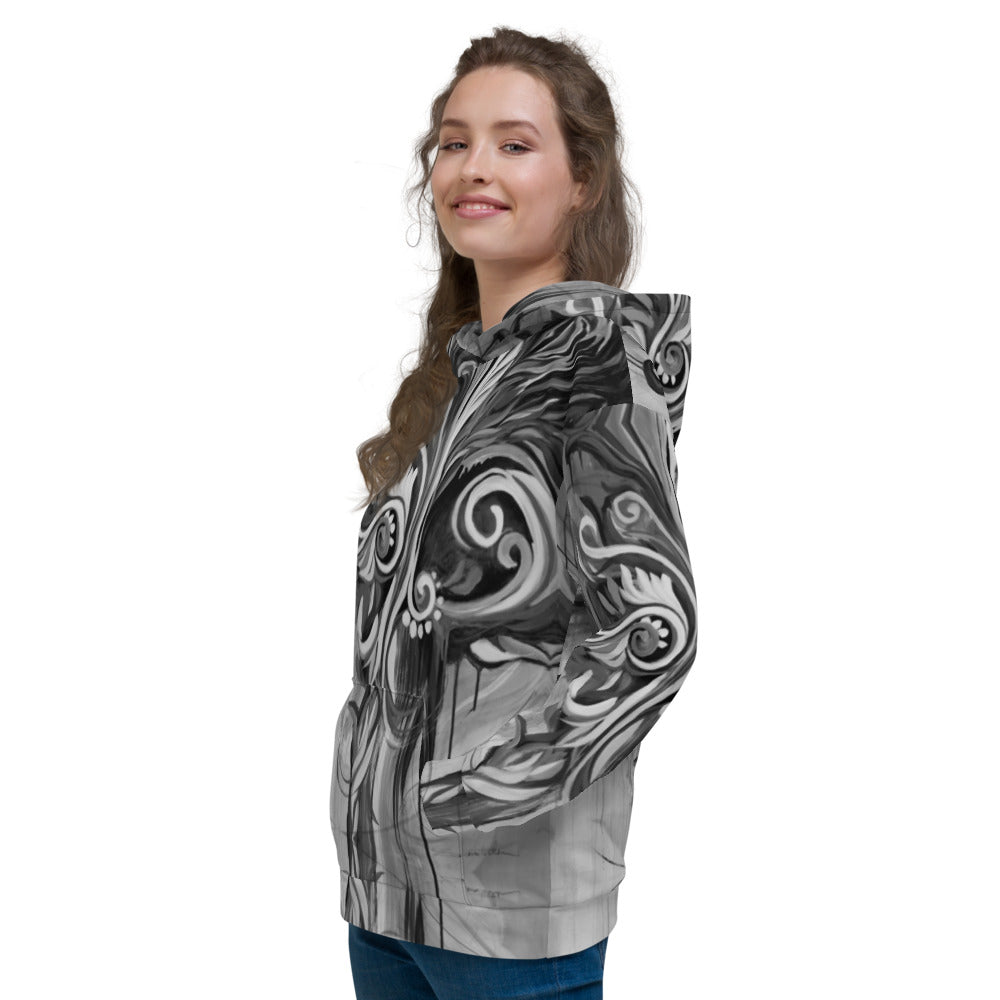 Flourish with Freedom, Black Epic Unisex Hoodie