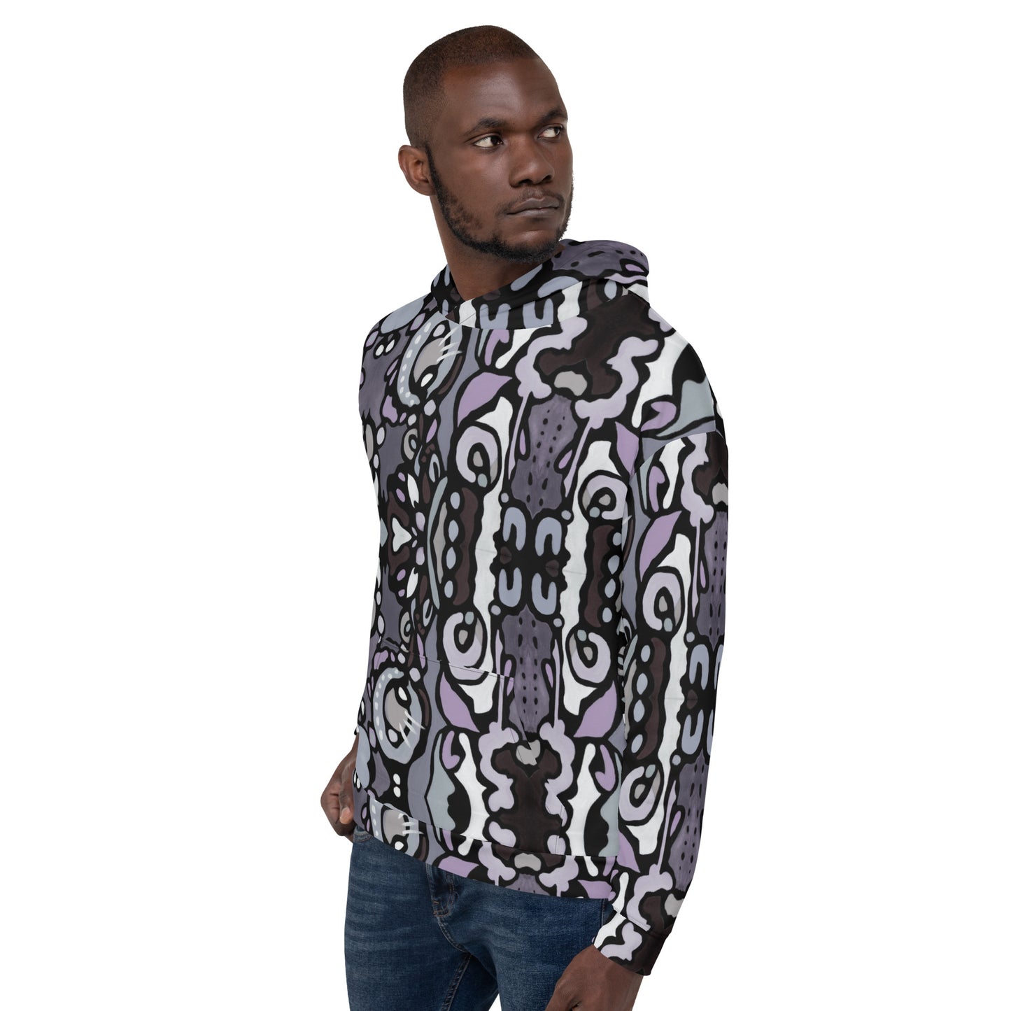 Z-Street, Purple J Epic Unisex Hoodie