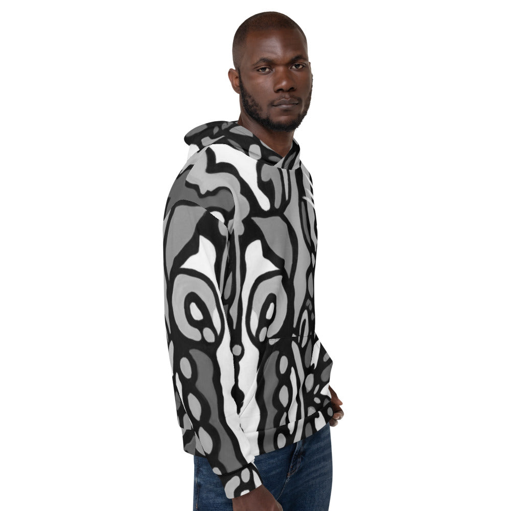 Z-Street, B/W Epic Unisex Hoodie