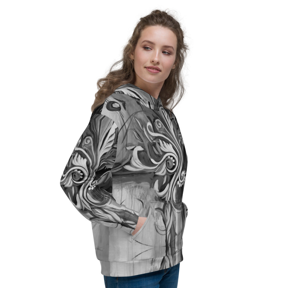 Flourish with Freedom, Black Epic Unisex Hoodie