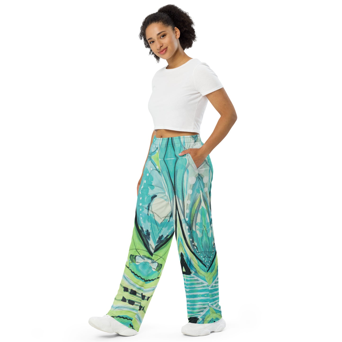 Female of the Species unisex wide-leg pants