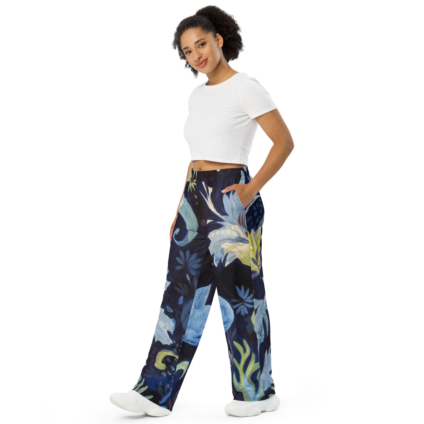 Blue Nightfall 3 unisex wide-leg pants