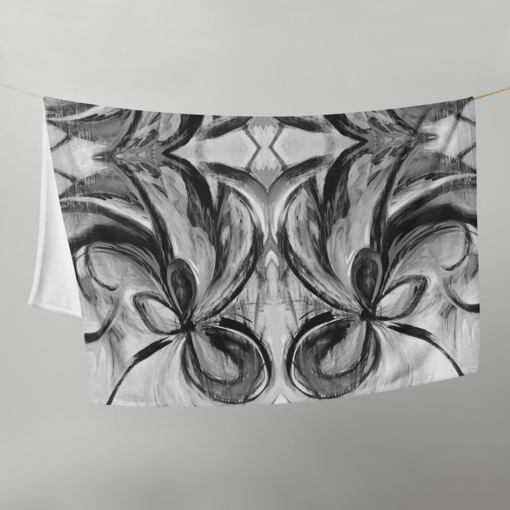 Soul Tie, B/W Throw Blanket