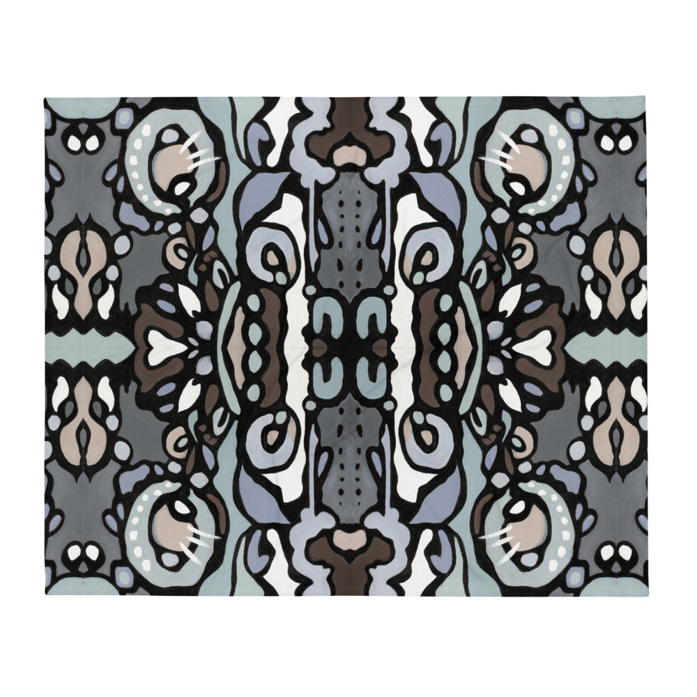 Z-Street, Gray Throw Blanket