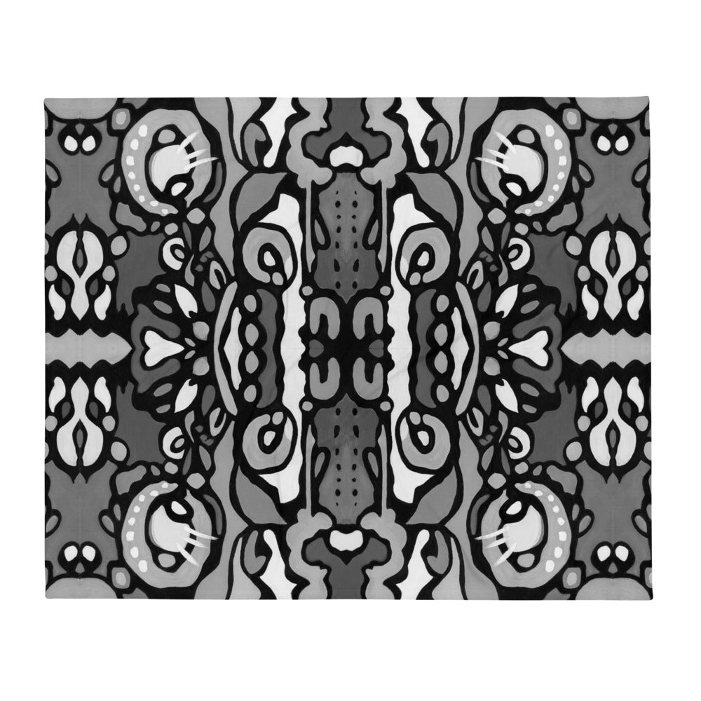 Z-Street, B/W Throw Blanket