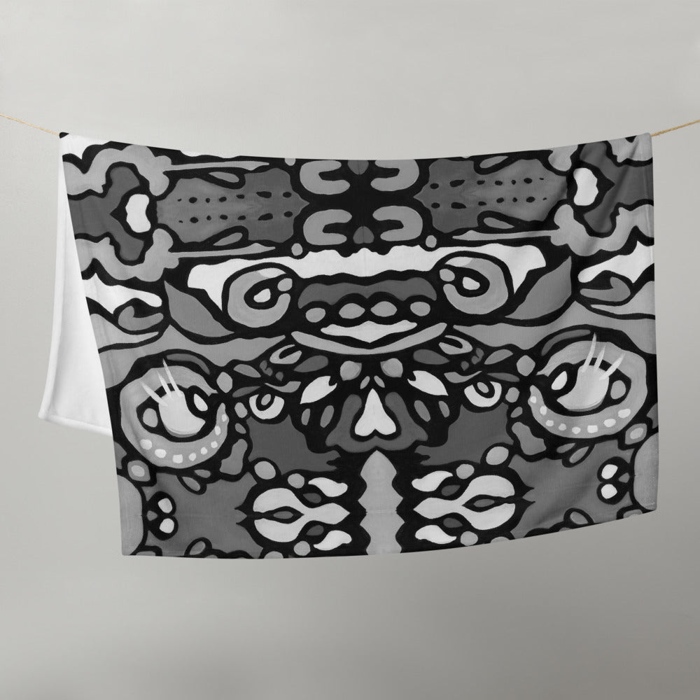 Z-Street, B/W Throw Blanket