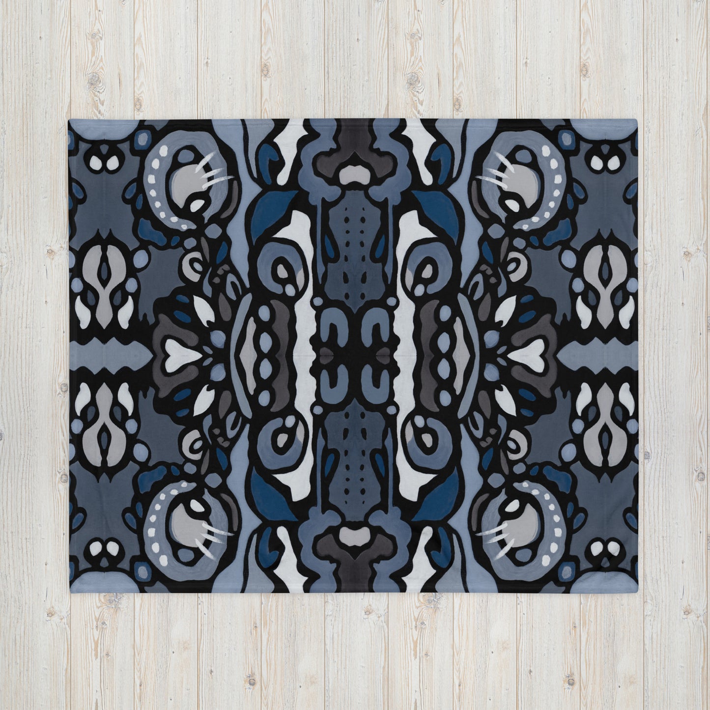 Z-Street, Blue Throw Blanket