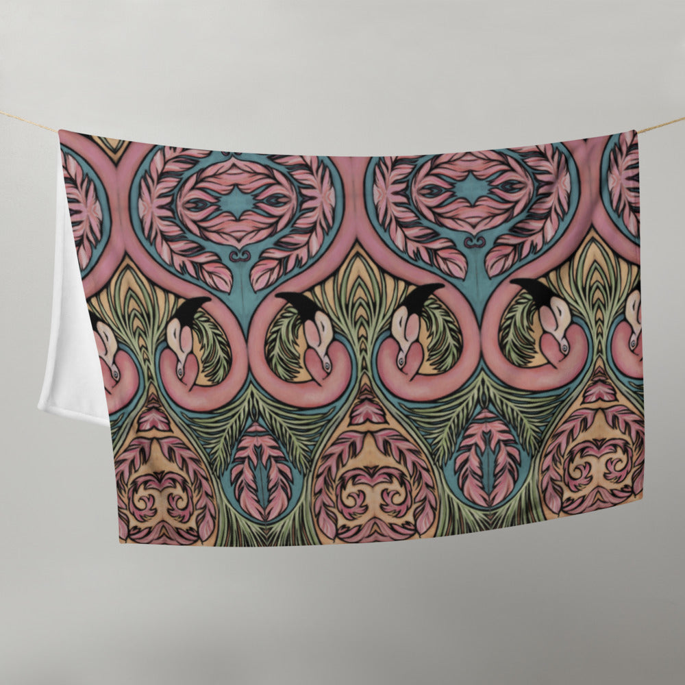 Flamingo Baby, Throw Blanket
