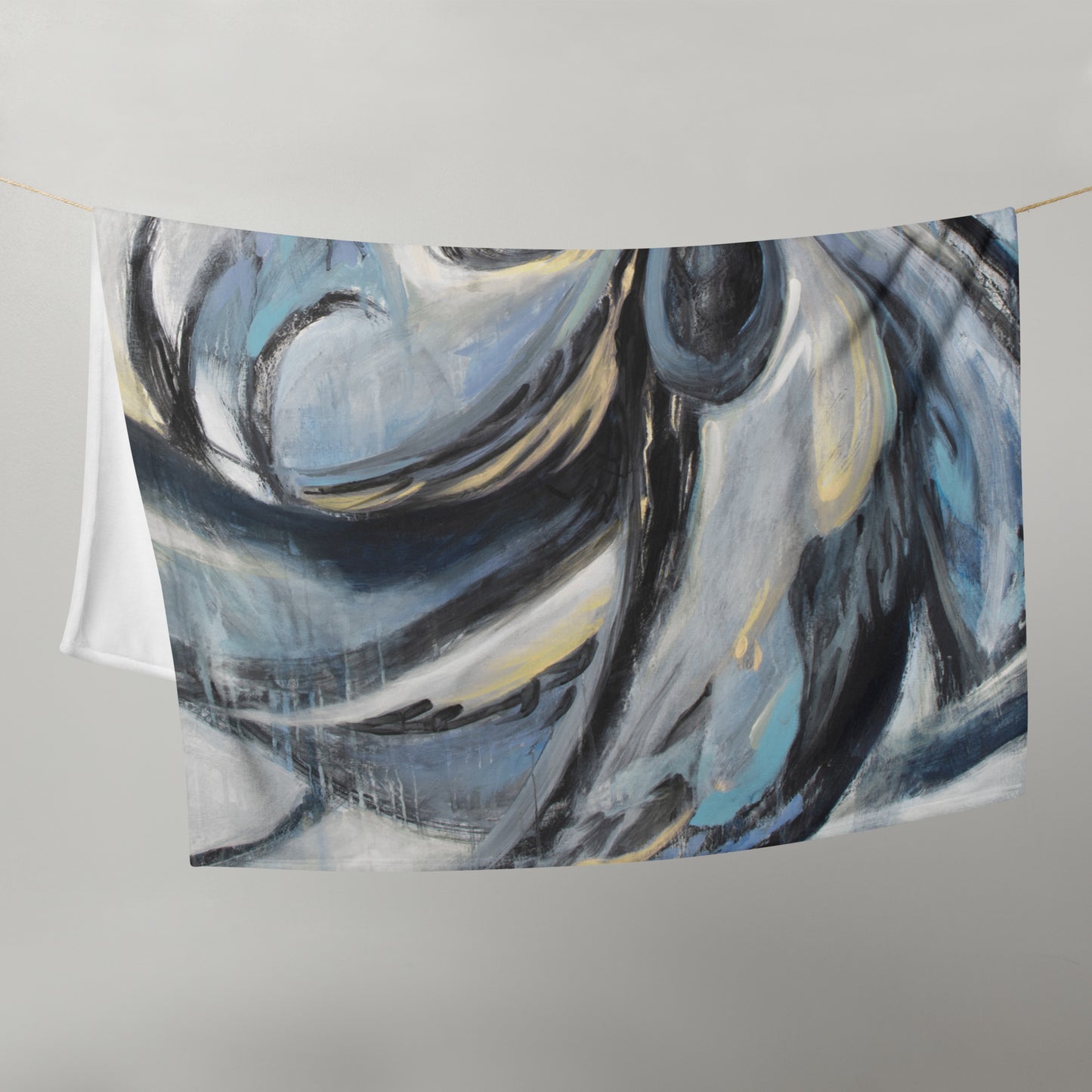Soul Tie, Blue Throw Blanket