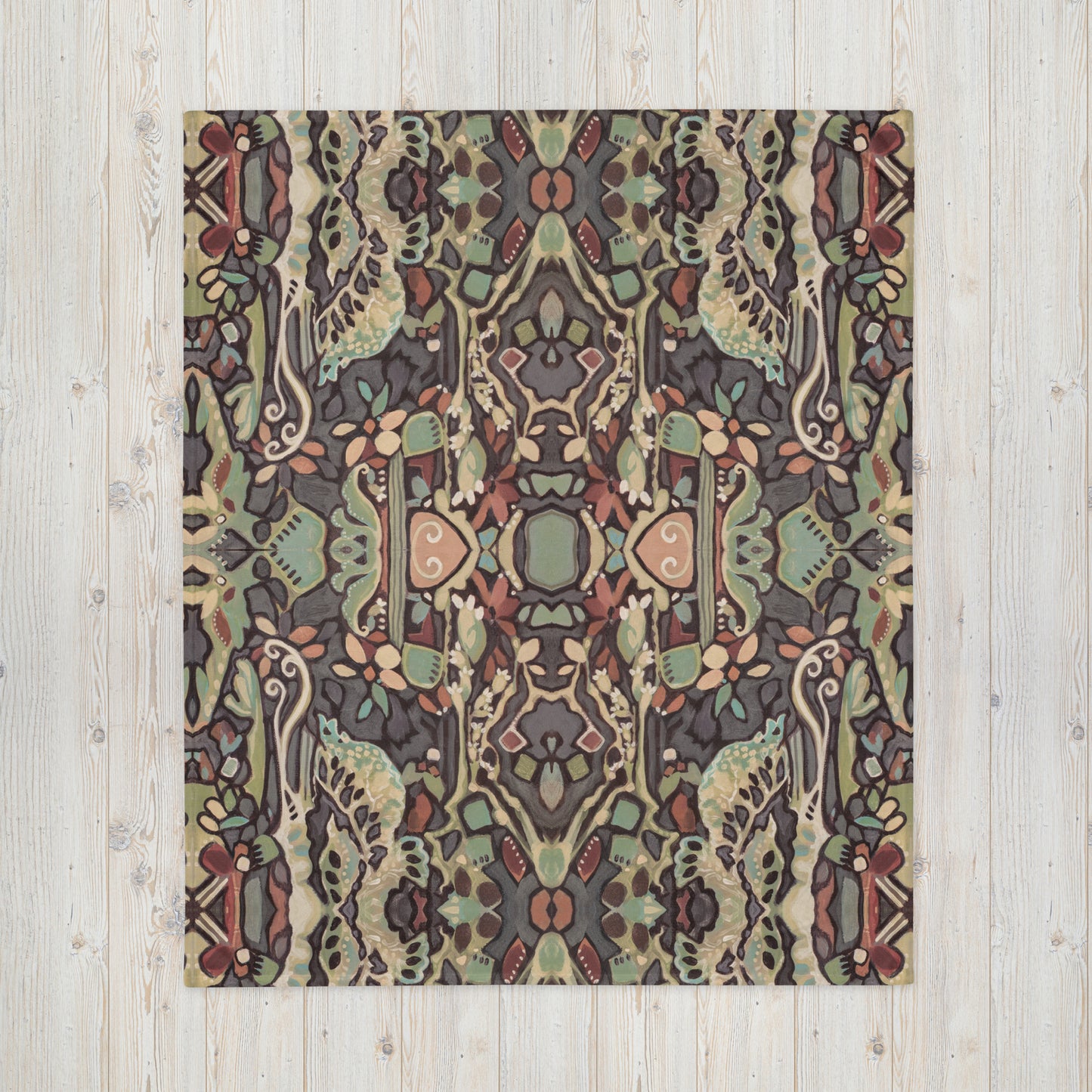 Wild Floret Throw Blanket