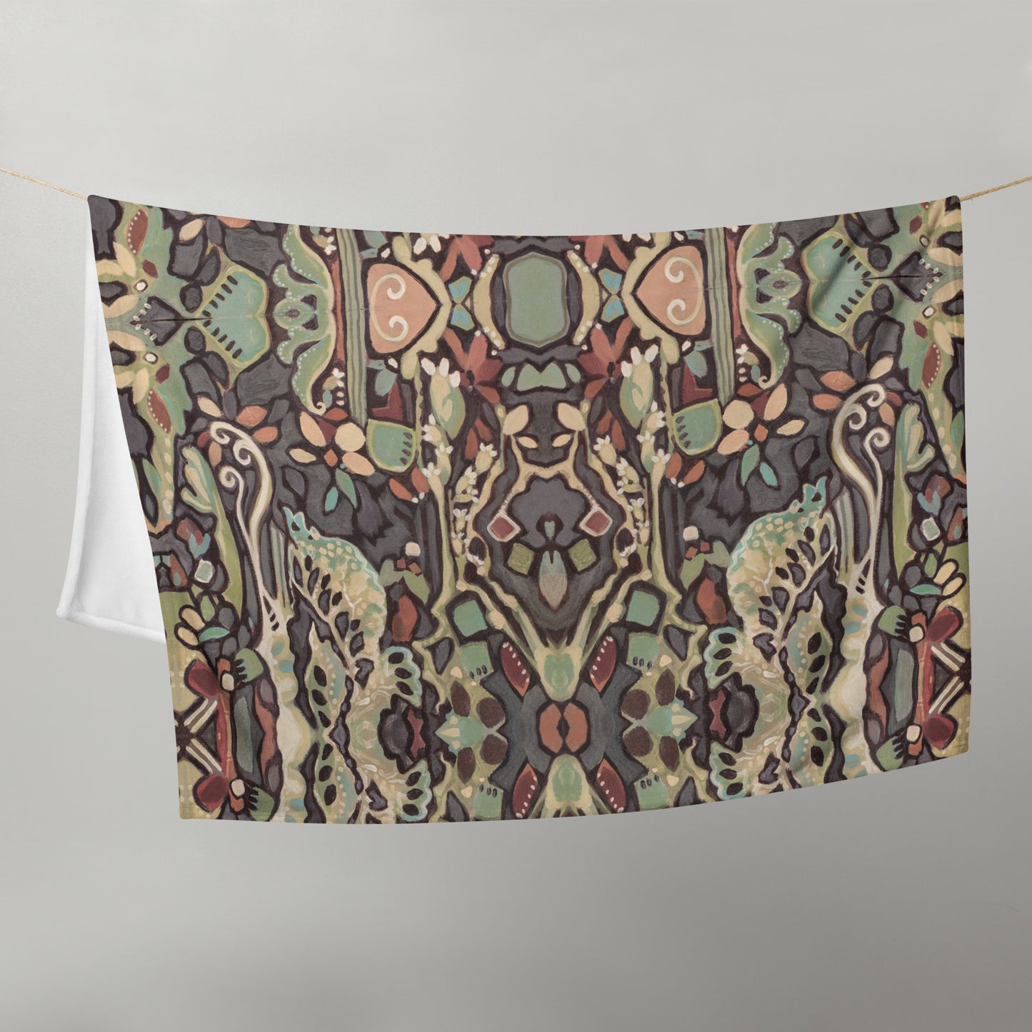 Wild Floret Throw Blanket