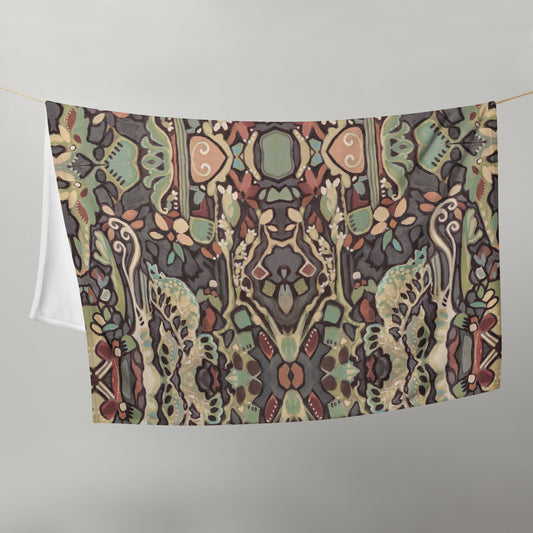Wild Floret Throw Blanket