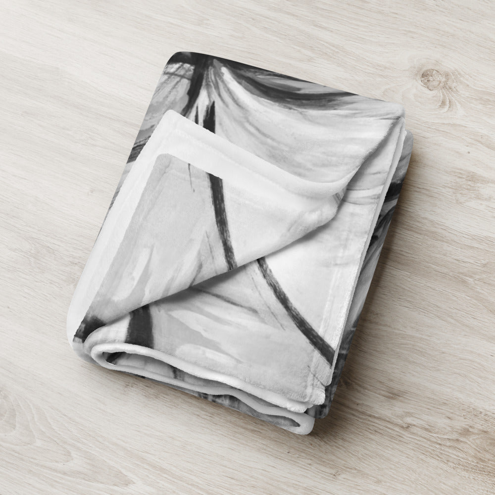 Soul Tie, B/W Throw Blanket