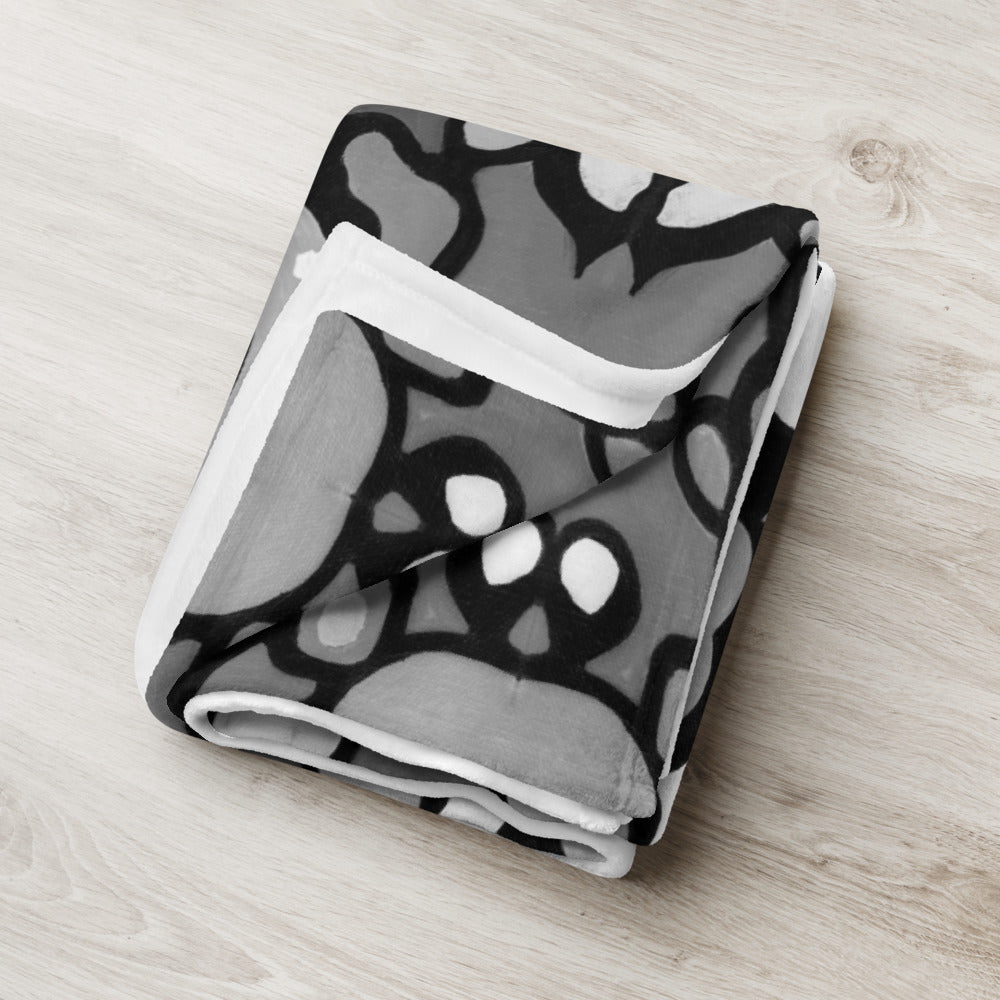 Z-Street, B/W Throw Blanket