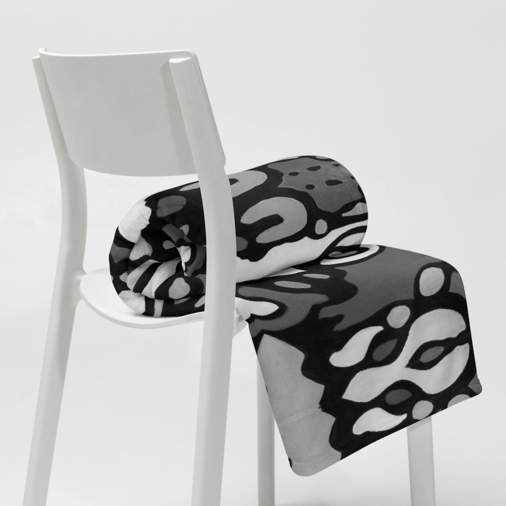 Z-Street, B/W Throw Blanket