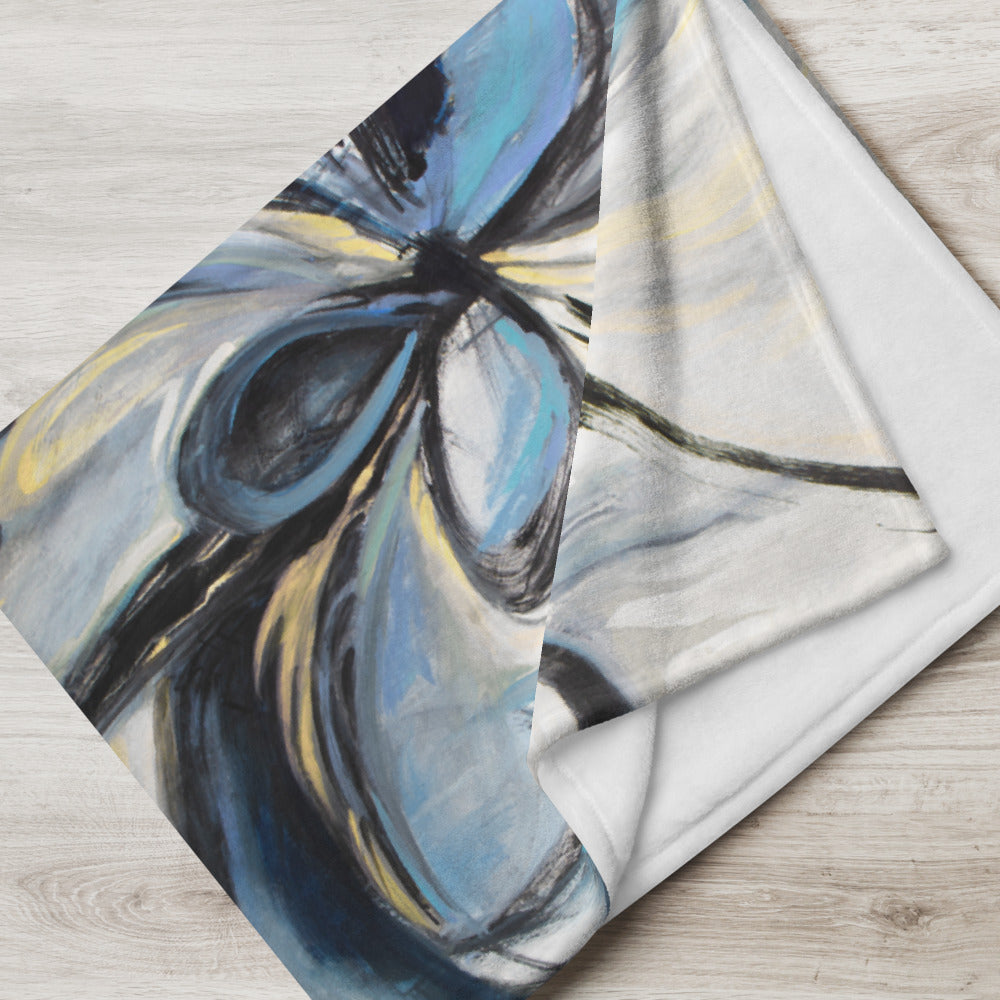 Soul Tie, Blue Throw Blanket