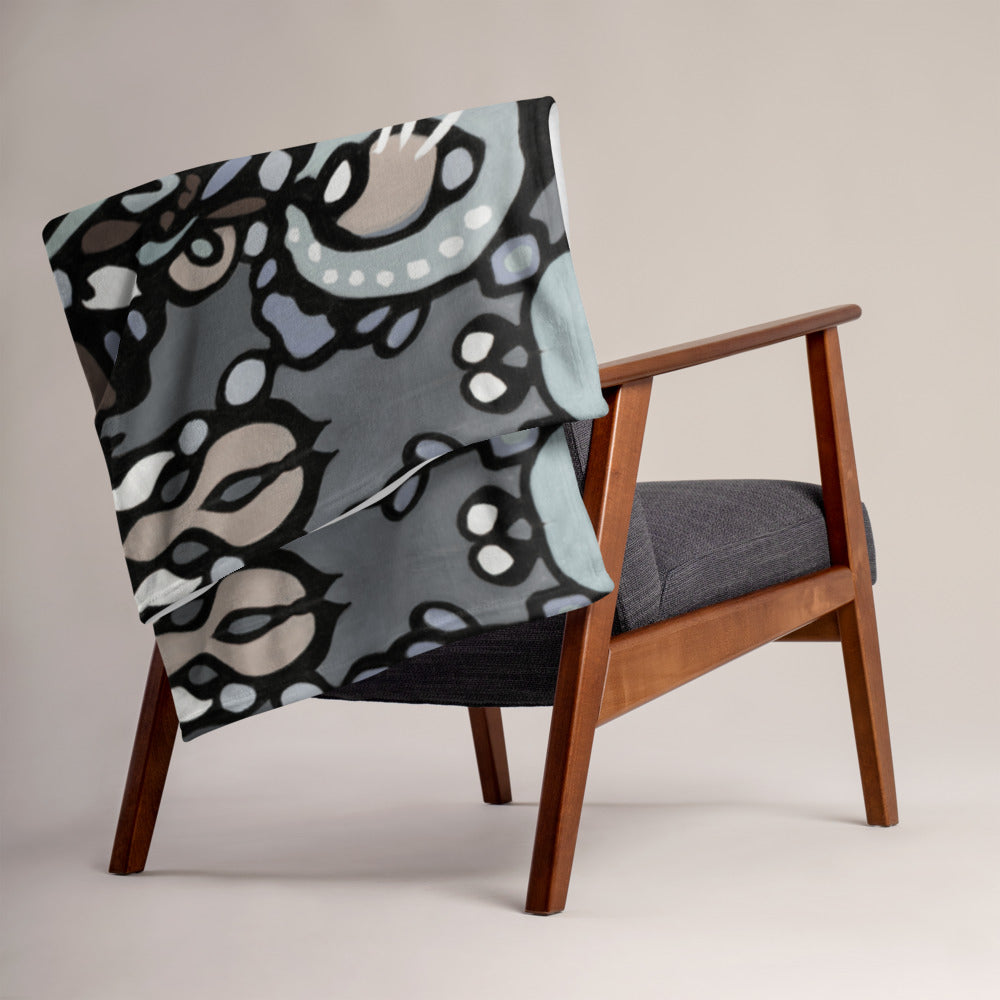 Z-Street, Gray Throw Blanket