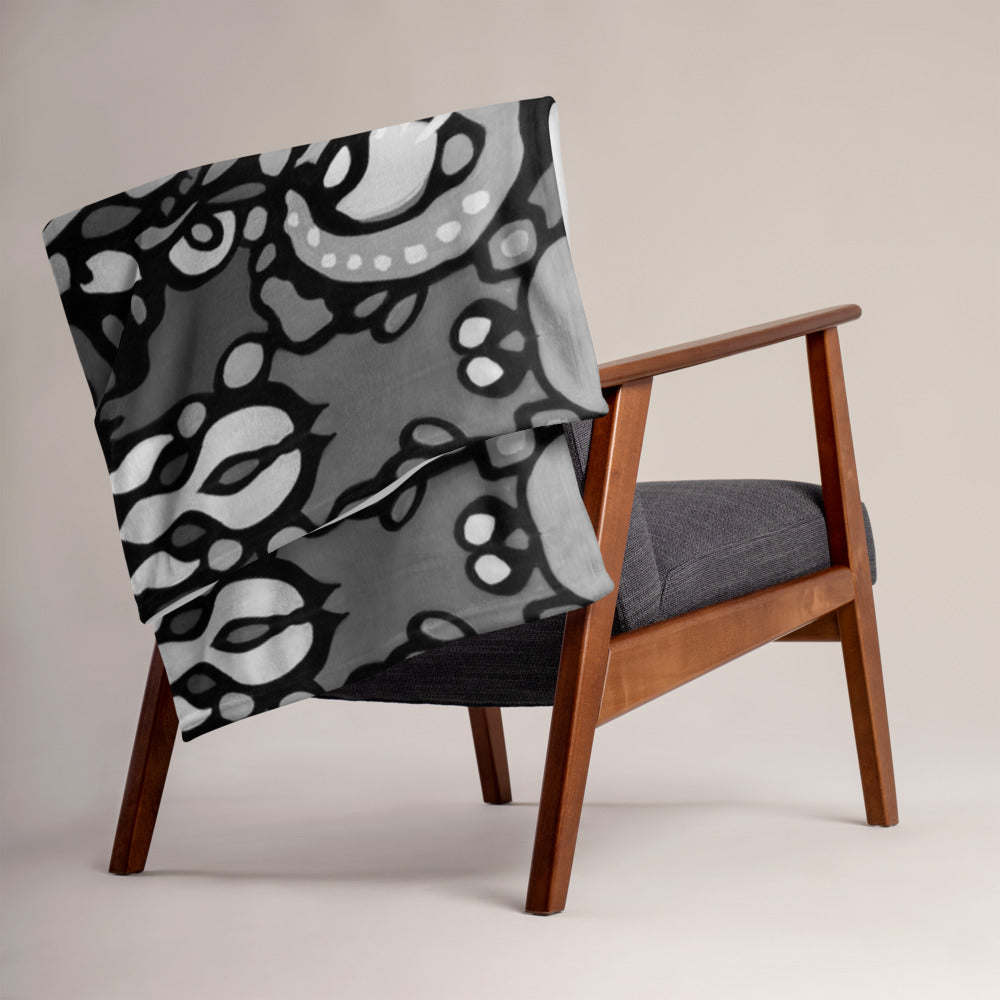 Z-Street, B/W Throw Blanket