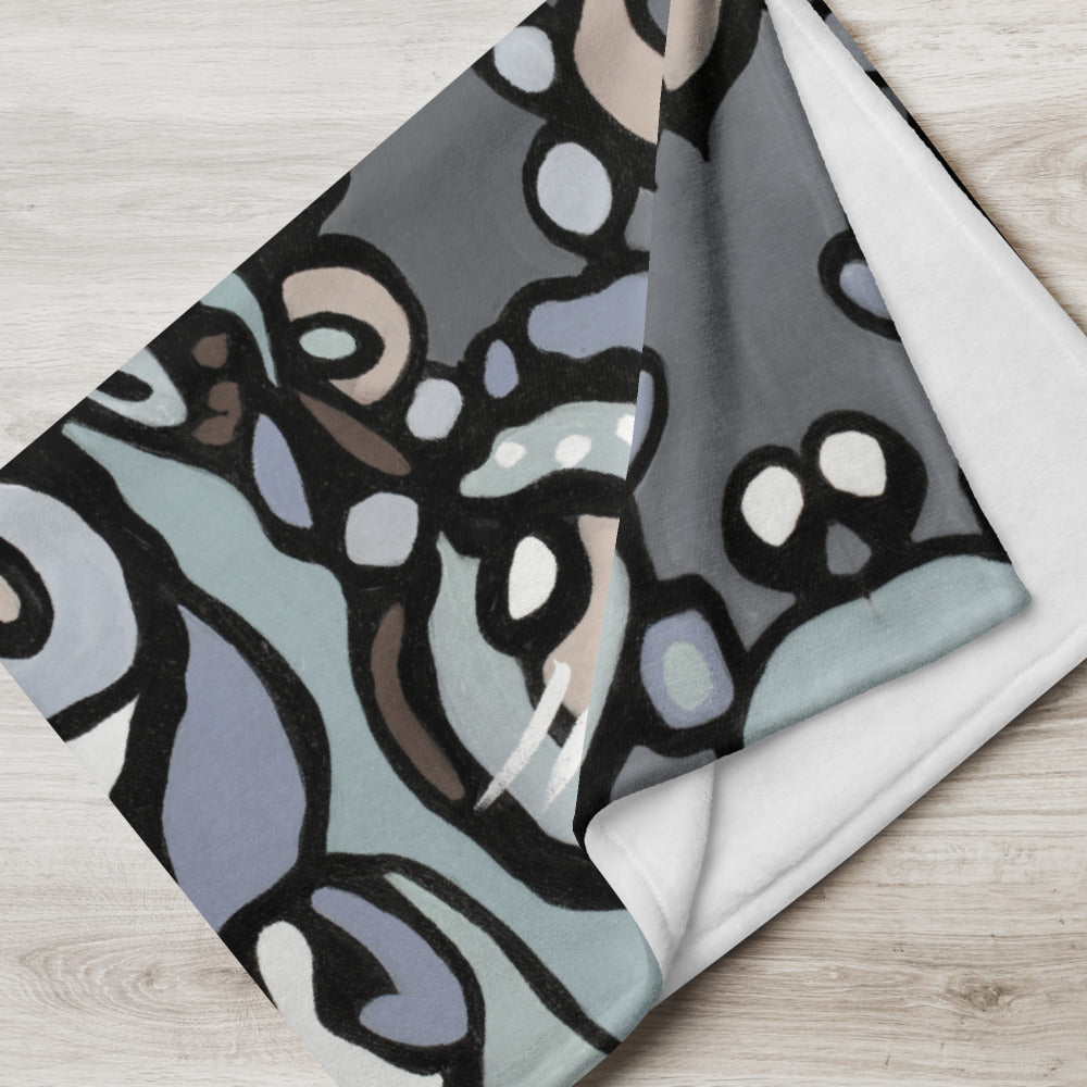 Z-Street, Gray Throw Blanket