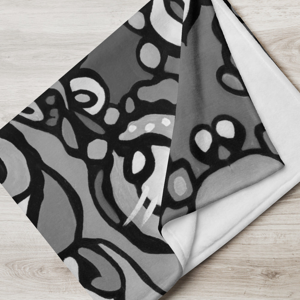 Z-Street, B/W Throw Blanket